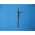 Krzyż metalowy nikiel 15,5 x 8 cm New